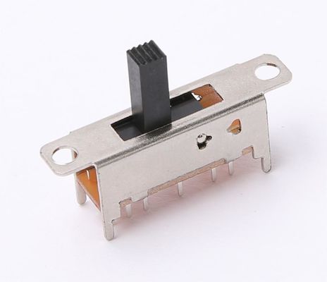 2 Pole 5 Position Slide Switch SPDT With Flange DIP PCB Soldering Type SS25D03