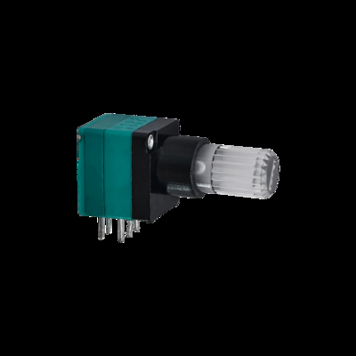 RV97RLN0 Transpartent LED Potentiometer  Knurled Shaft Rotary Potentiometer Device With PCB Lug Terminal