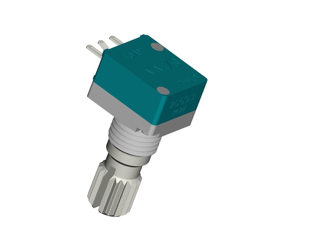 Through Hole DIP Mount Rotary Potentiometer Featuring Resistance 300 Ohm to 3 Mega Ohm and Insulation Resistance 100 Mega Ohm Minimum for Electronic Adjustments